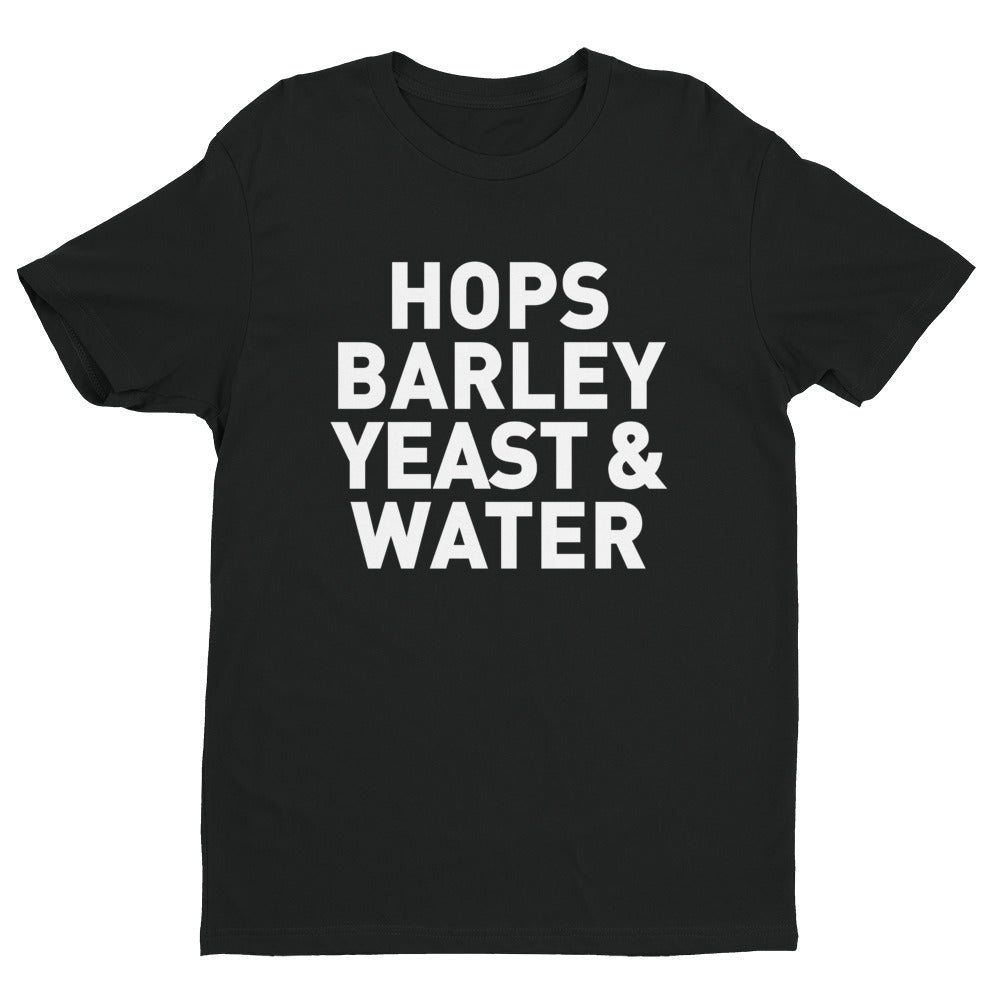 Hops, Barley, Yeast & Water Short Sleeve T-shirt