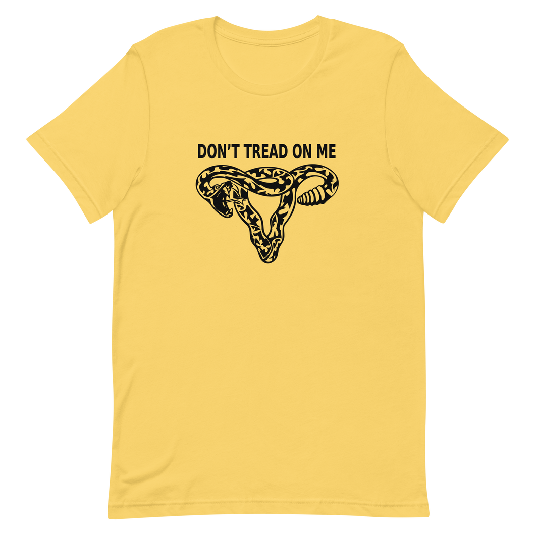 Don't Tread On Me Uterus Unisex t-shirt